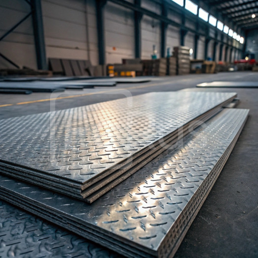 Лист алюминиевый рифленый дуэт 1,6х1500 мм АМг5 ТУ 1-801-20-2008