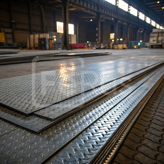 Лист алюминиевый рифленый квинтет 1,6х1200 мм АМг5 ТУ 1-801-20-2008